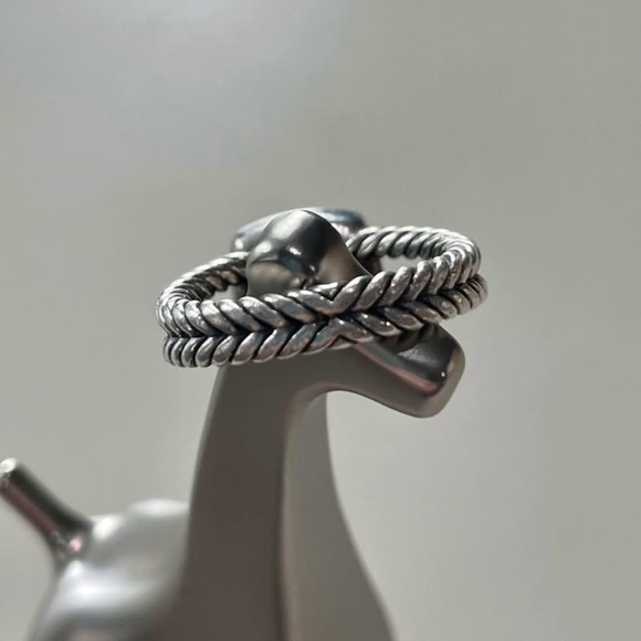 David Yurman Petite Albion Ring with Lavender Amethyst/Hematine and Pavé Diamond - Picture 3 of 7